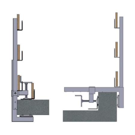 Clamp clamp for vertical or horizontal installation