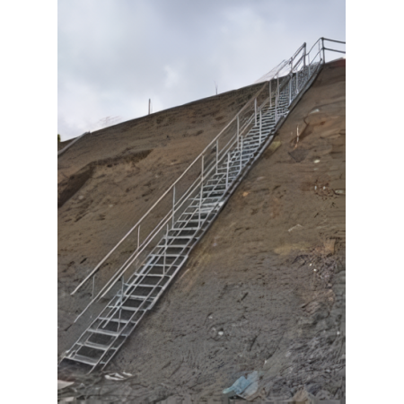 Escaleras metalicas para obra, fabricadas en acero