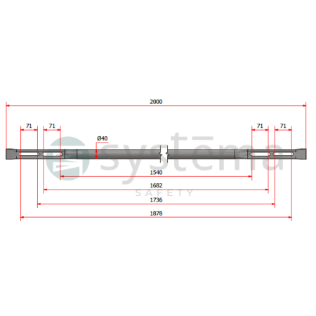 Railing 2m BASIC+