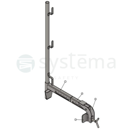 Wall and parapet clamp extension Basic +