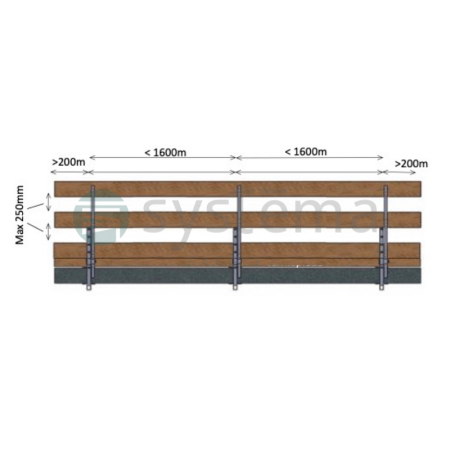 Clamp clamp for vertical or horizontal installation