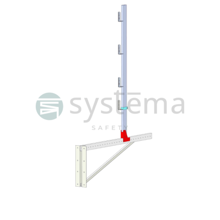 Protección perimetral superficie inclinada sin andamios. Plataforma.