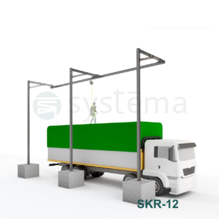 Truck loading safety system SKR - Rail System for Long Trucks