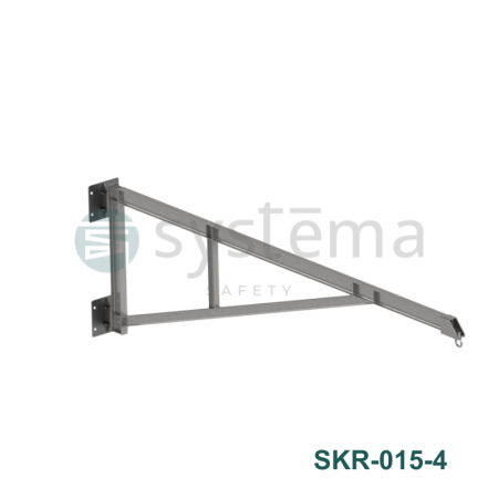 Truck loading safety system SKR - 4m swivel arm for wall attachment